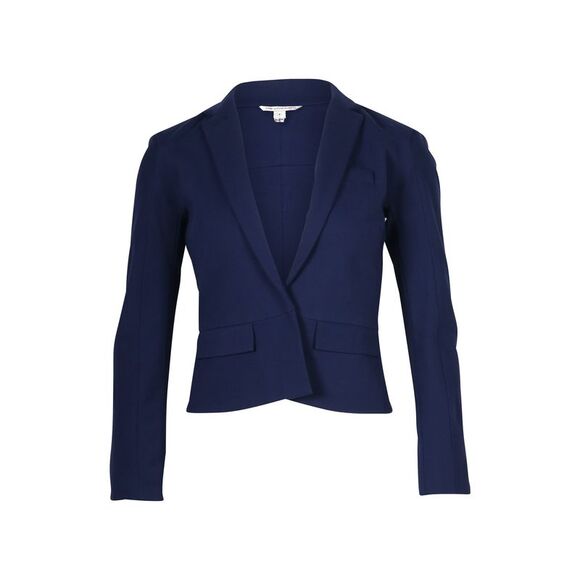 Diane Von Furstenberg Reiko Blazer in Blue Viscose